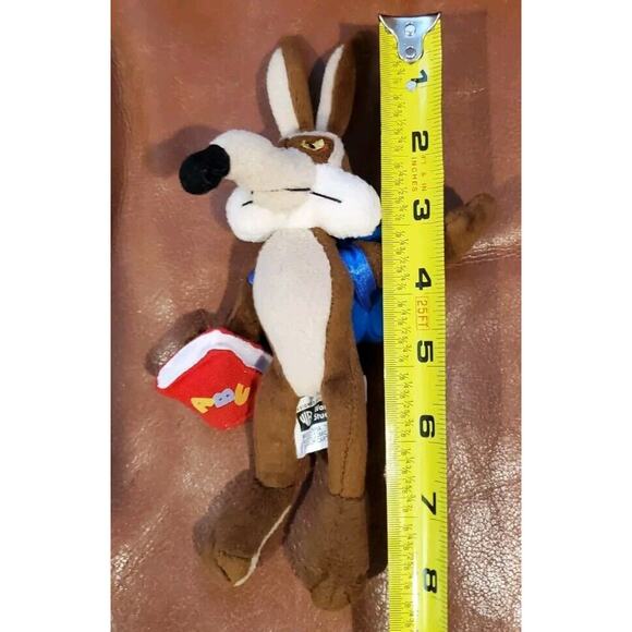 1999 Warner Brothers WB Wiley Wile E Coyote Stuffed Animal Plush Toy Replacement - Picture 5 of 6